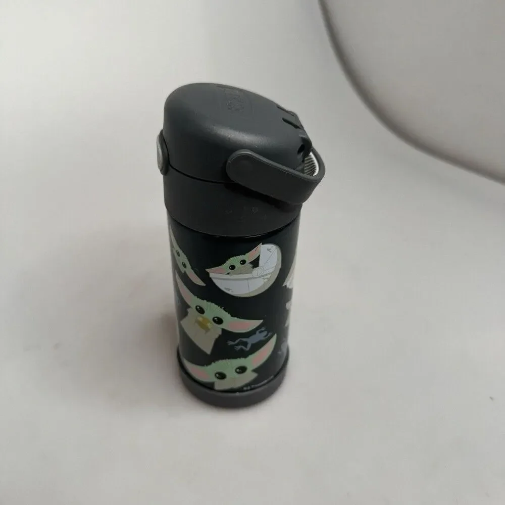 Thermos Kids 10 oz Grogu Baby Yoda Bottle Flip Top Star Wars Handle BPA Free